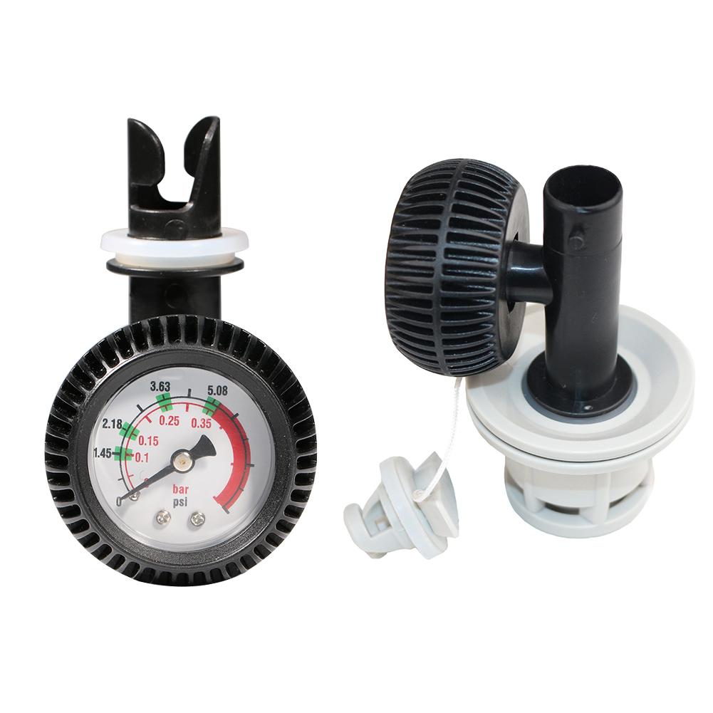 Air Pressure Gauge 5 PSI Pump Gas Testing Air Thermometer Barometer Meter Tools for Inflatable Boat Kayak Surfboard