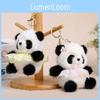 Cute Panda Fairy Plush Doll Keyring With Dresses And Floral Decor For Bag Decor