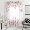 Pink Butterfly Sheer Curtain - Soft Sweet Romantic Style   Spring-Themed Decorative Sheer Curtain for Living Room and Bedroom