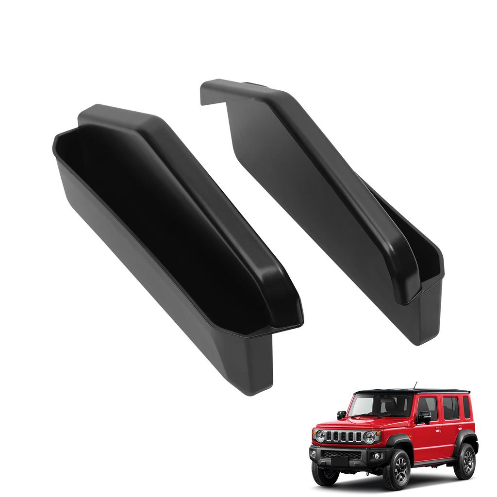2Pcs for Suzuki Jimny 2026 2026 Central Control Hanging Storage Box Tray Organizer Tidying Car Interior Accessories Black