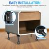 4 Piezas Patas de Mesa Plegables de Hierro Resistentes Patas de Muebles Modernas para Mesa de Comedor Mesita de Noche Mesas Auxiliares Plegables Robustas