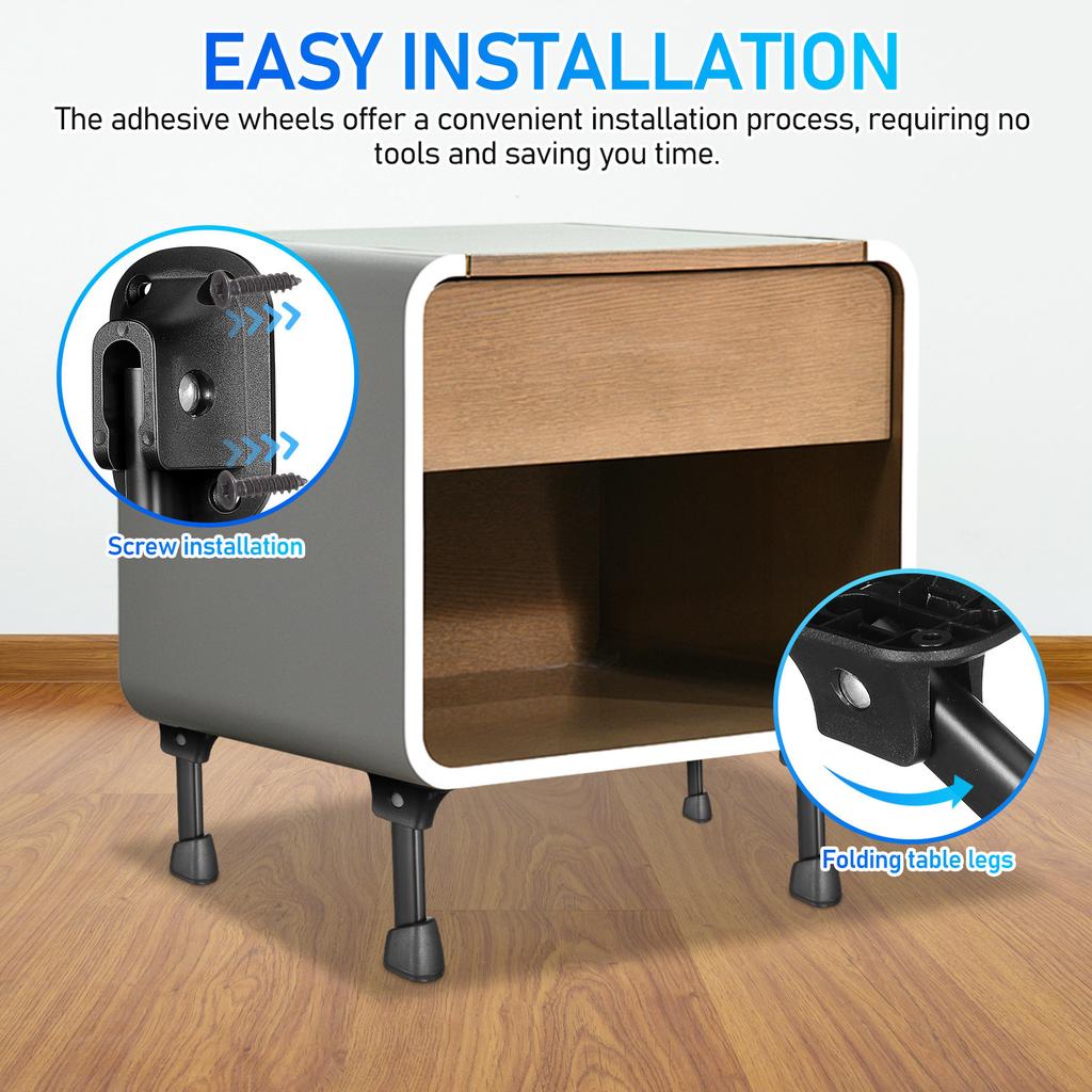 4 Piezas Patas de Mesa Plegables de Hierro Resistentes Patas de Muebles Modernas para Mesa de Comedor Mesita de Noche Mesas Auxiliares Plegables Robustas