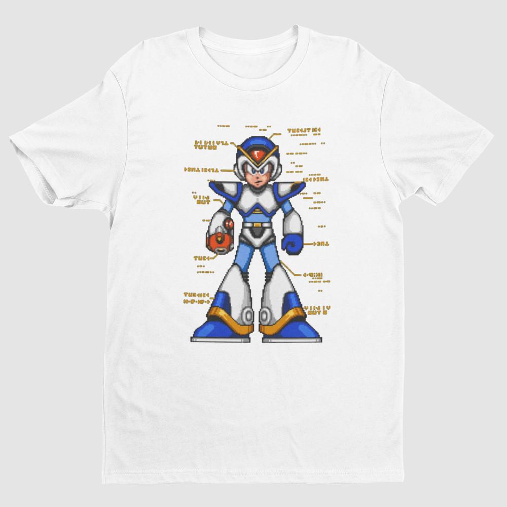 

Mega Boy X Fully Upgraded Armor Premium Unisex T-shirt Gifts for Gamers 3XL