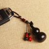 Retro Mobile Phone Pendant Polished Rosewood Car Keychain  Key Chain Decoration