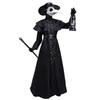 S-5XL Halloween Adult Medieval Steampunk Plague Doctor Costume Crow Long Beak Bird Man Outfit