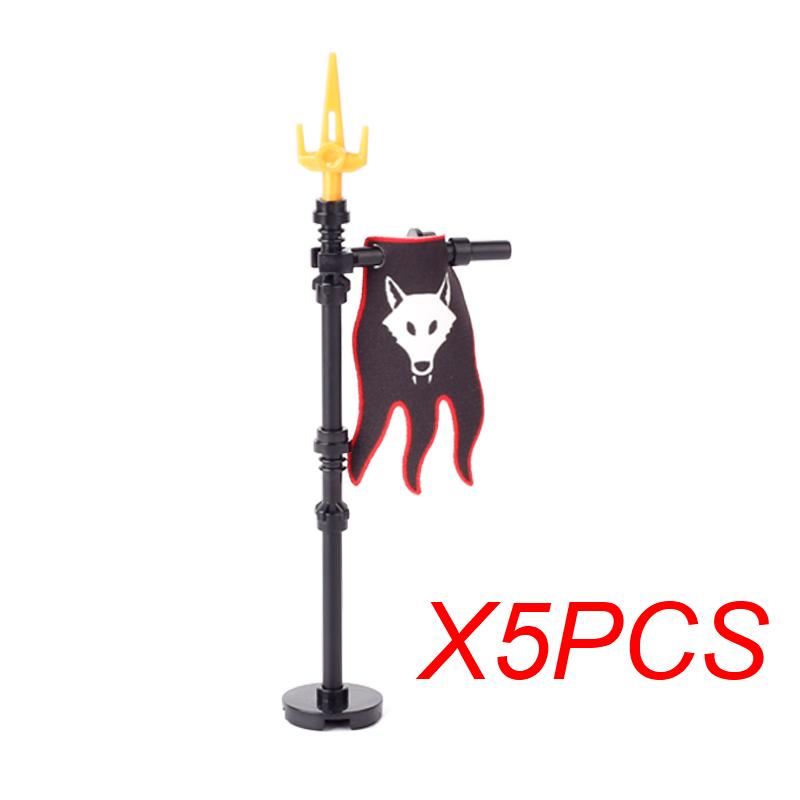 MOC Mittelalter Roter Löwe Schwarzer Adler Burg Soldat Ritter Pferd Reittier Baustein Militärfigur Weste Rüstung Fahne Spielzeug Geschenk