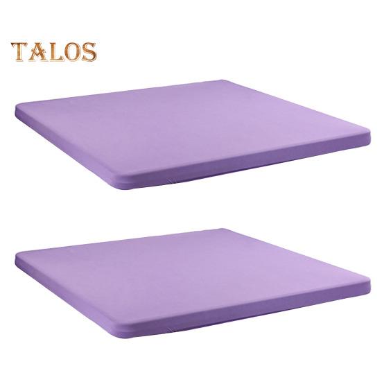 2 Pcs Stretchy Fitted Table Cover 34x34 Inch Square Tablecloth with Elastic Edge Solid Color Table Cloth for Kitchen Dining Picnic Patio Outdoor