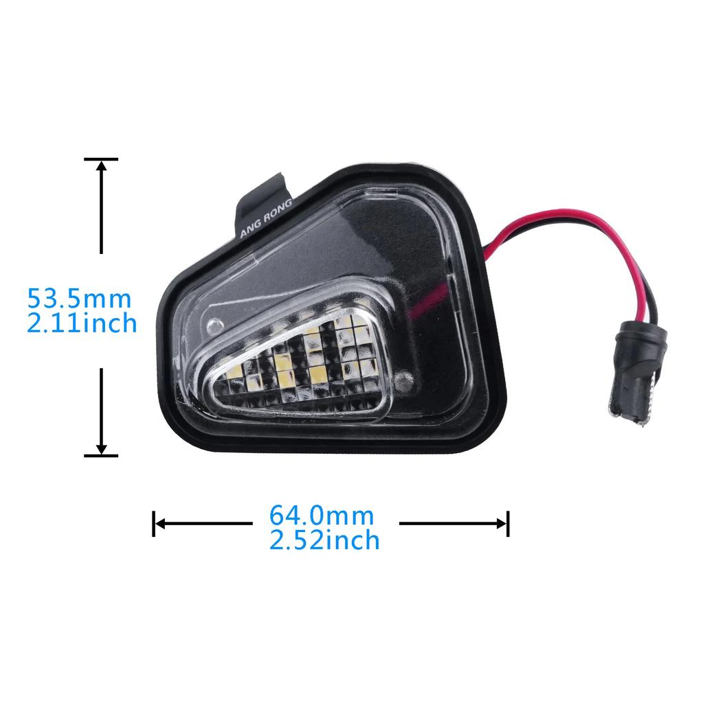 2x LED Side Under Mirror Puddle Light For VW Passat B7 CC Scirocco III Jetta Eos