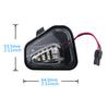 2x LED Side Under Mirror Puddle Light For VW Passat B7 CC Scirocco III Jetta Eos
