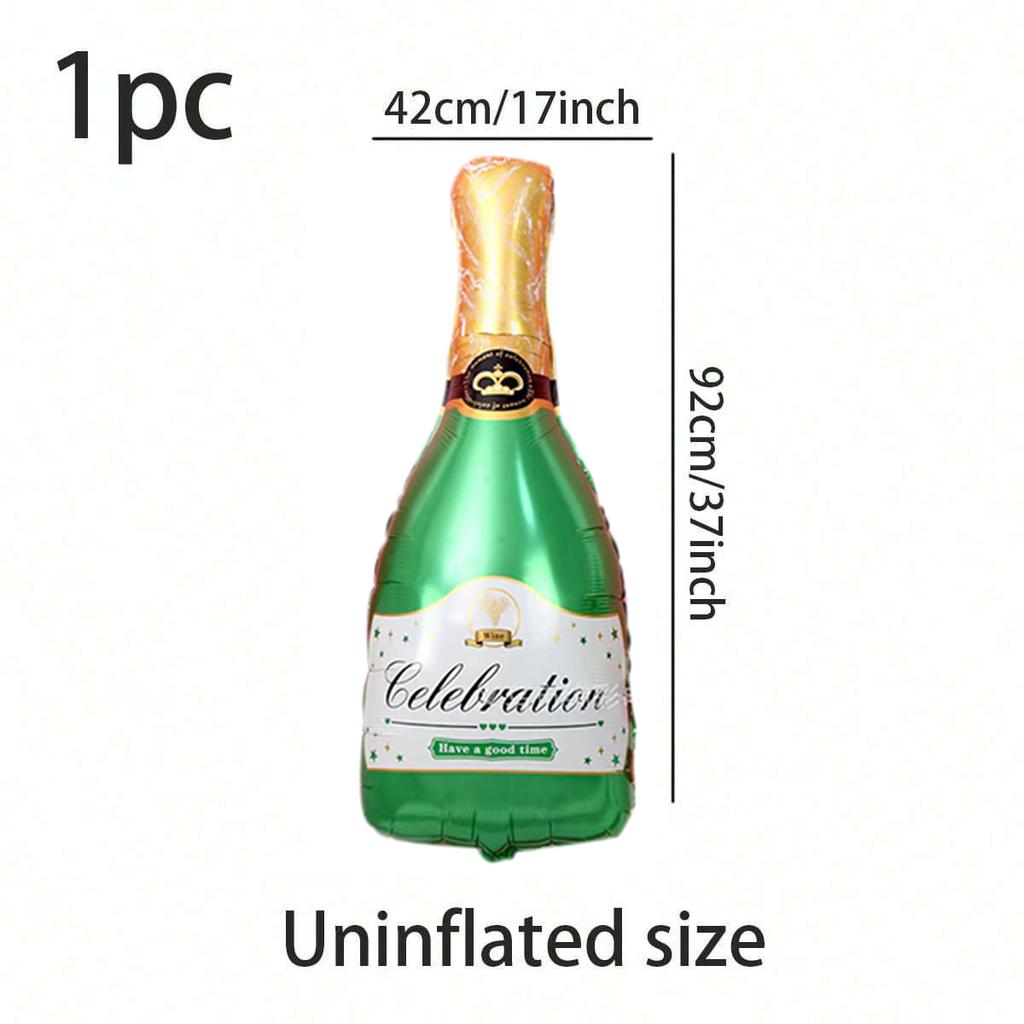 1PC Champagne Aluminum Film Balloon Large Birthday Party Wedding Wedding Decoration Arrangement Wine Glass Aluminum Ballon Foil