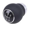 Szmsmy Universal Black Leather 5 Speed Car Manual Gear Stick Shifter Shift Knob Lever