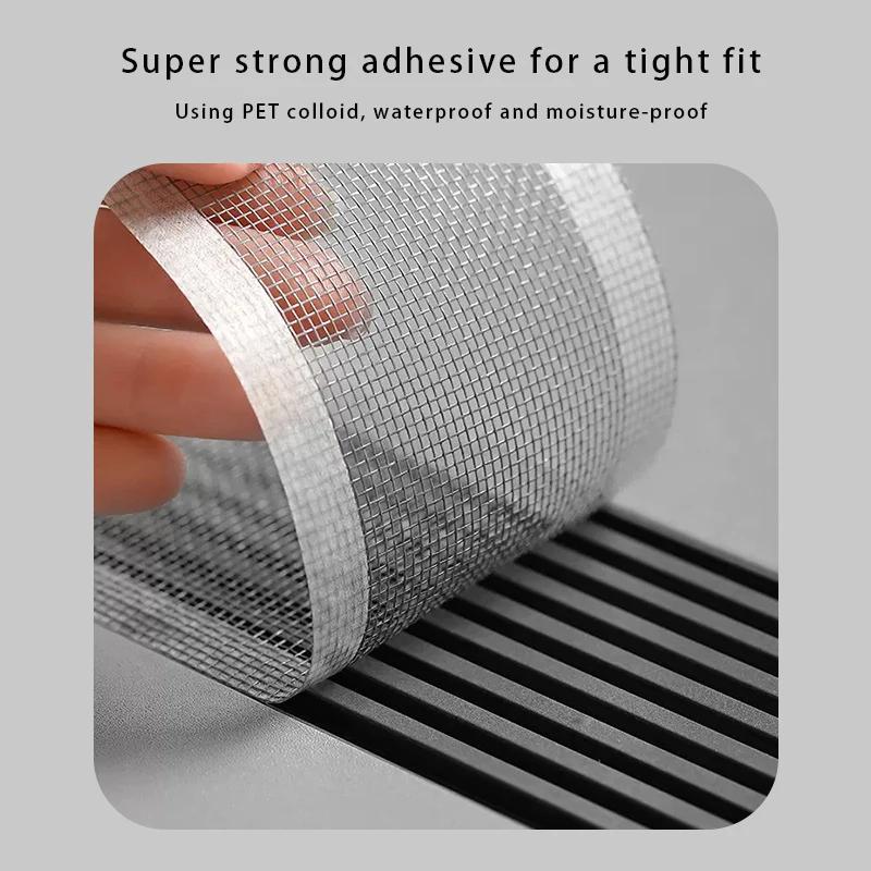 Shower Drain Hair Catcher Self-Adhesive Floor Drain Stickers Disposable Mesh Sink Strainer Filter for Bathroom Accessories