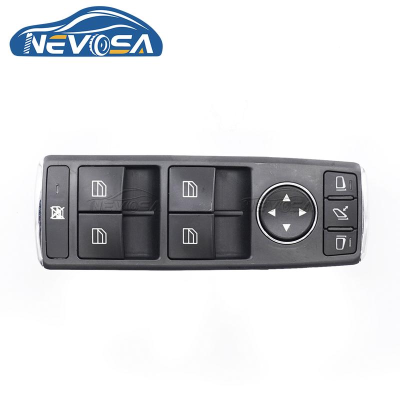 NEVOSA 1669054400 Left Power Window Switch With Folding For Mercedes Benz W212 W246 W176 W156 W117 W204 C-Class CLA A1669054400