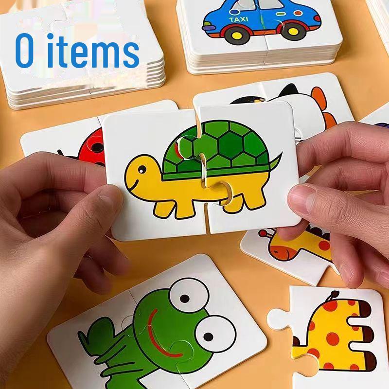 Early Learning DIY Puzzle Cards for Kids 0-3: Kindergarten Brain Development Toy