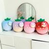 Gender Neutral Cute Kids Backpack In Strawberry Shape Breathable Oxford Material