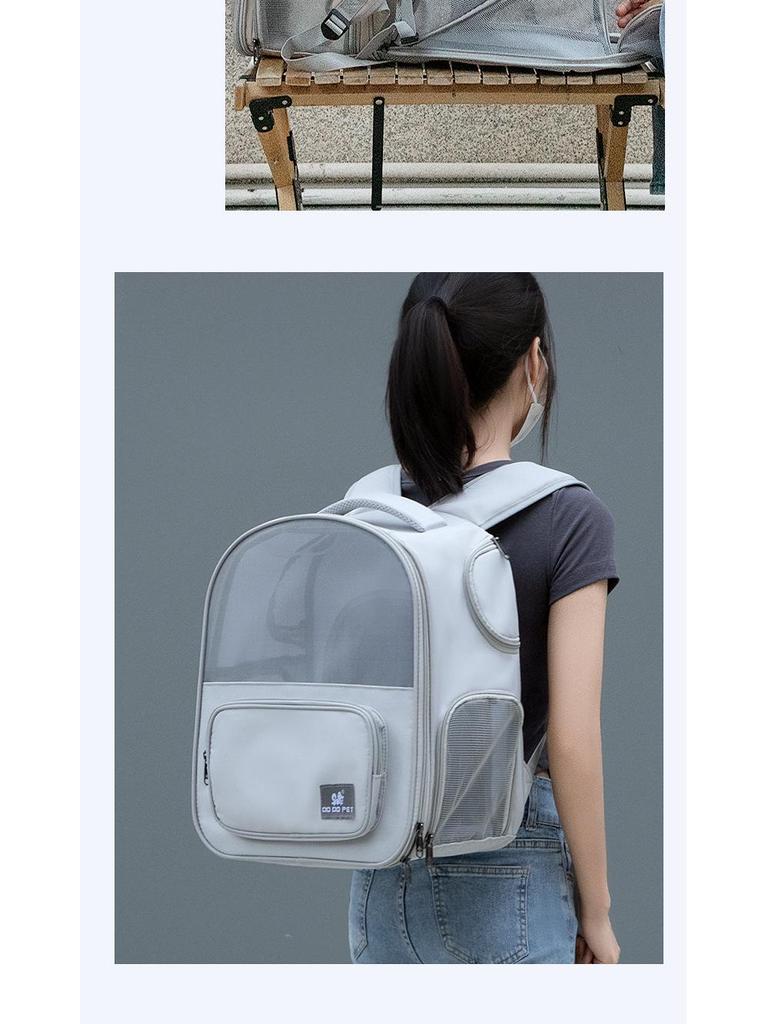 DODOPET Erweiterbarer Leichter Haustier-Reiserucksack für Katzen und Welpen