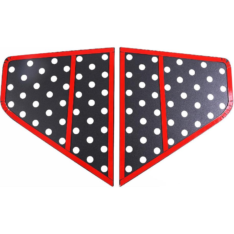 Aunginsy Rear Side Window Louver Trim Cover Compatible with Kia Soul 2019-2022 Car Rear Triangular Glass Window Honeycomb Panel Rear Window Air Vent