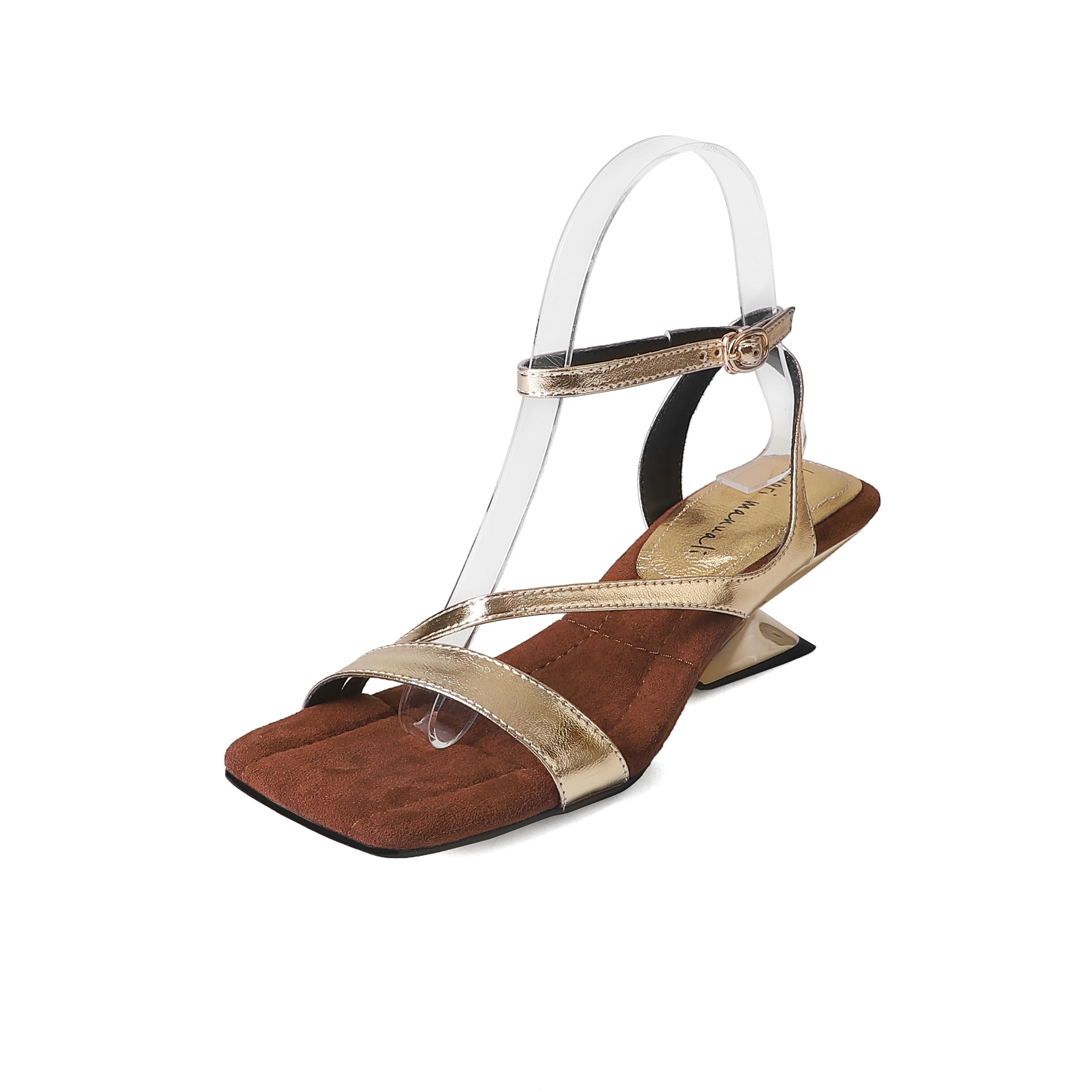 

2024 Новые модные женские босоножки из натуральной кожи на толстом высоком каблуке для вечеринки и свадьбы, женские летние туфли-лодочки из золота и серебра для выпускного вечера, повседневные 34 золотой