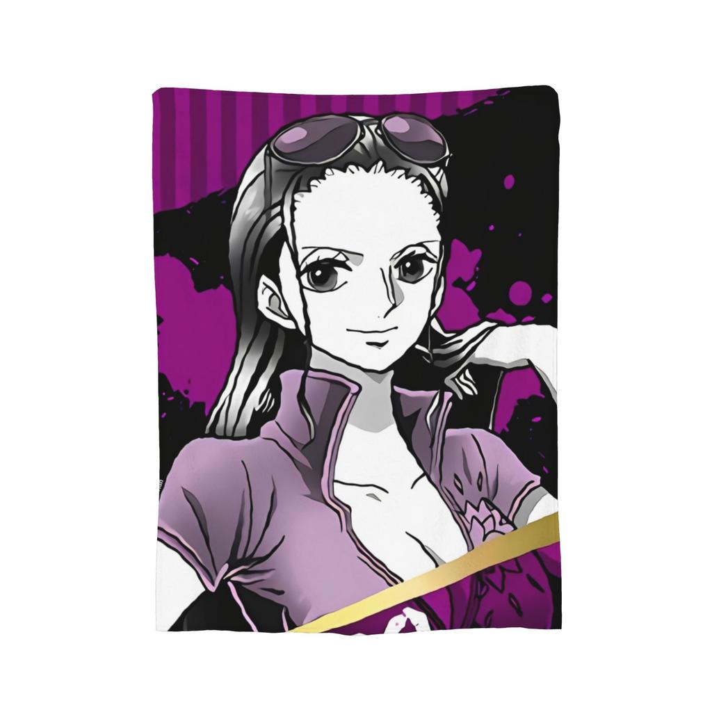 Luffy Roronoa Zoro Blanket Anime Wool Novelty Warm Throw Blankets for Home Restaurant Autumn/Winter,