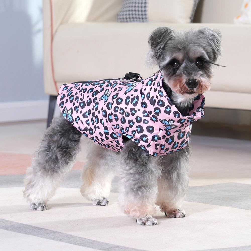 

Зимняя куртка для собак для маленьких и средних собак кошек для прогулок на улице водонепроницаемая ветрозащитная одежда для питомцев с принтом бабочки одежда для щенков костюм шнауцера мопса XL фиолетовый