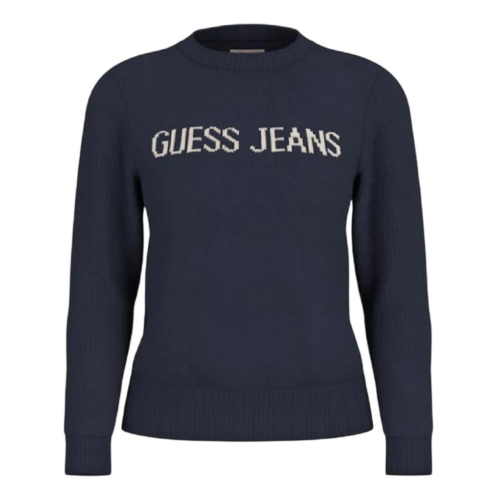 Guess Womens/Ladies Crew Neck Long-Sleeved Sweater Top