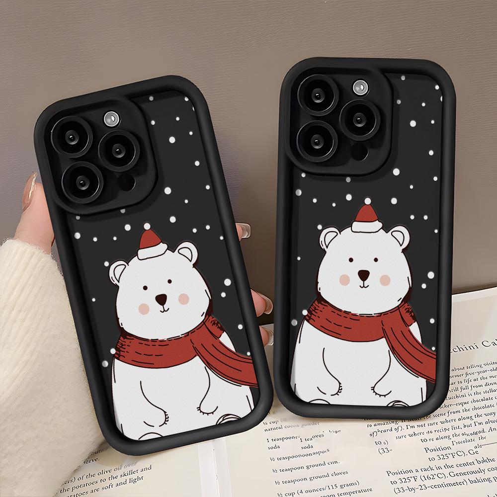 Christmas Phone Case for iPhone 11 13 12 14 15 16 Pro Max XR XS Samsung A15 A55 A05 Redmi 12 13C OPPO A16 A18 Reno 11 Vivo Y17S Y12 Infinix Note 40