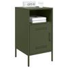 Nightstands 2 Pcs Olive Green 36 X 39 X 68 Cm Steel
