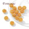 8mm 10mm Beads,Separators For Bracelets 18K Gold Plated Spacer Beads,Round Beads,DIY Jewelry Accessories,Necklace Findings