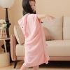Capybara Coral Fleece Hooded Bathrobe: Absorbent, Quick-Drying, Warm - for Adults & Children