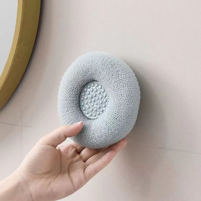 The Bath Ball with Suction Cup Is A Perfect Tool for Scrubbing Mud. It Exfoliates Gently and Does Not Spread. It Is A Hanging Type for Bath Flowers
