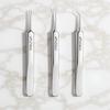 3 Pcs Professional Blackhead Tweezer Professional Facial Blackhead Remover Tweezers Precision Extractor Acne Removal Kit Pimple Popper Tool with