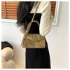 Fashionable Women's New Shoulder Bag Pure Color Handbag Versatile Simple Casual Diagonal Bag Flaps Small Square Bags Shoulder