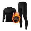 Men's Fleece-Lined Compression Sports Set: Quick-Dry Long-Sleeve Shirt & High-Elastic Pants for Autumn/Winter Running & Training