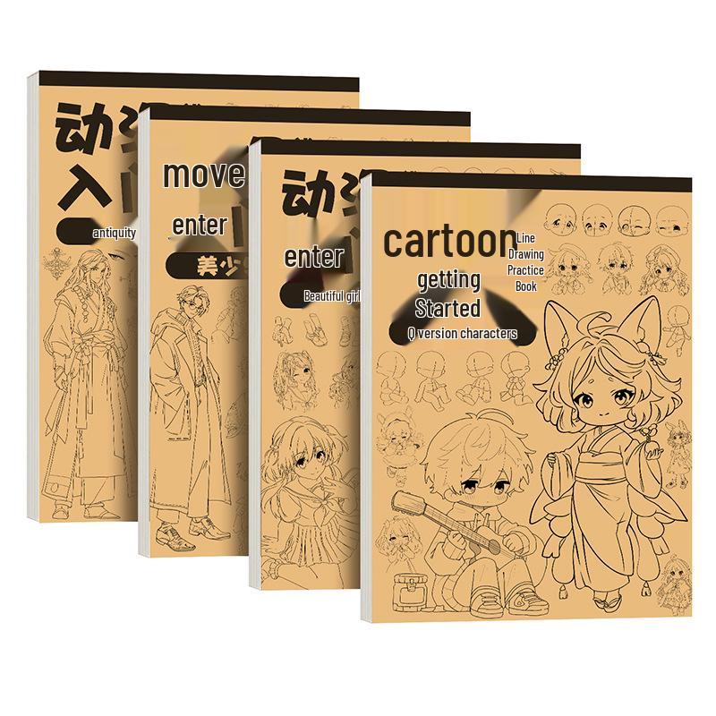 Manga Beginners' Tracing Book: Cute Anime Girls & Chibi Characters
