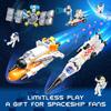 Interstellar Space Exploration Shuttle Toys for 6, 7, 8, 9, 10+ Year Old Kids Girls Boys, STEM Projects Rocket Spaceship Building Toy Kit with 4