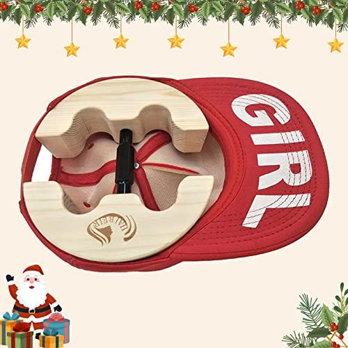 HAIBEIR Hutspanner, Hutspanner mit verstellbarer Spannschraube, Passend für alle Erwachsenen-Hutgrößen - Schwerlastausführung - Einfach und leicht zu bedienen (blau)