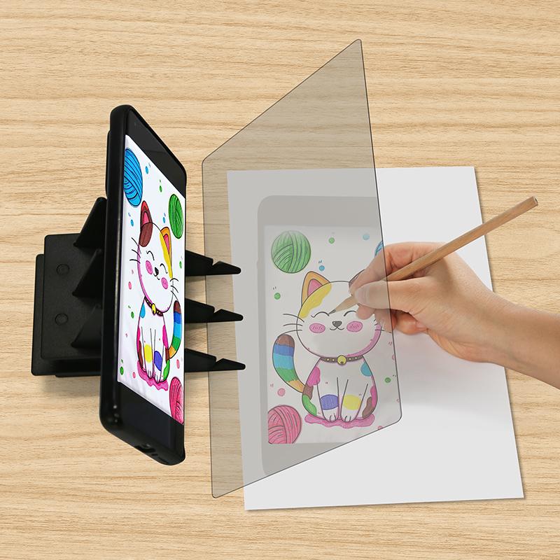 Non-Toxic Projection Copy Board Drawing Sketch Light Shadow Multi Functional Translucency Drawing Board Painting Toys For Kids Gift