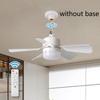 Smart Ultra-Quiet Adjustable 3-Speed Socket Ceiling Fan Lights with Remote Control for Home Bedroom Living Room Study Cooling