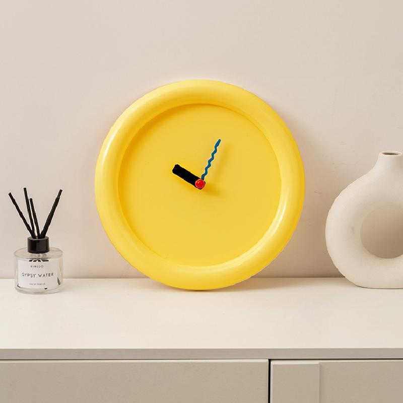 30CM Round Clock Home Wall Table Decoration Desktop Mute Wall Clock Can Be Vertical Clock Living Room Decoration Accessories