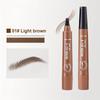 Four-Pronged Waterproof Eyebrow Pencil Long-Lasting Smudge-Proof for Beginners Universal Use 3 Year Shelf Life