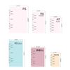 Fromthenon 2026 Calendar Card A5 A6 A7 A8 M5 Loose-leaf Notebook Planner Journal Calendar Loose-leaf Bindings Accessories
