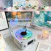 Retro Vinyl Record Player White Noise Bluetooth Turntable Speaker Portable Stereo Sleep Aid Wireless Surround Sound System