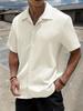 Men's Summer Solid Color Short Sleeve Shirt