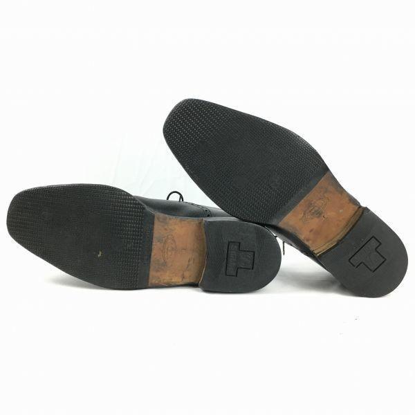 TOD'S Size 9 (27.028.0cm) Semi-Brogue Cap Toe Business Shoes Black Men's(USED)