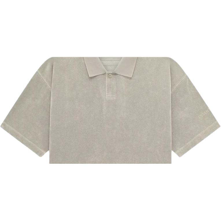 Fear of God Essentials Terry Polo Seal Unisex Tops Grey 125BT224053F
