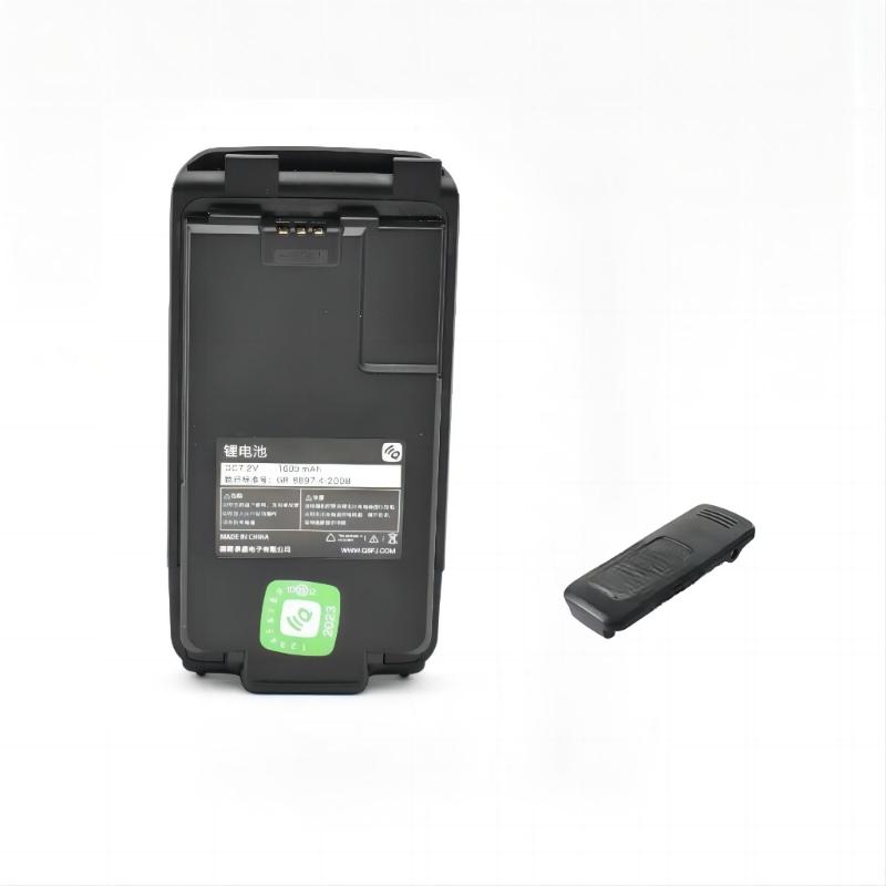 Walkie Talkie Lithiums Battery Pack 1600mAh Two Way Radio Rechargeable Battery with Belt Clip for Quansheng UV-K5