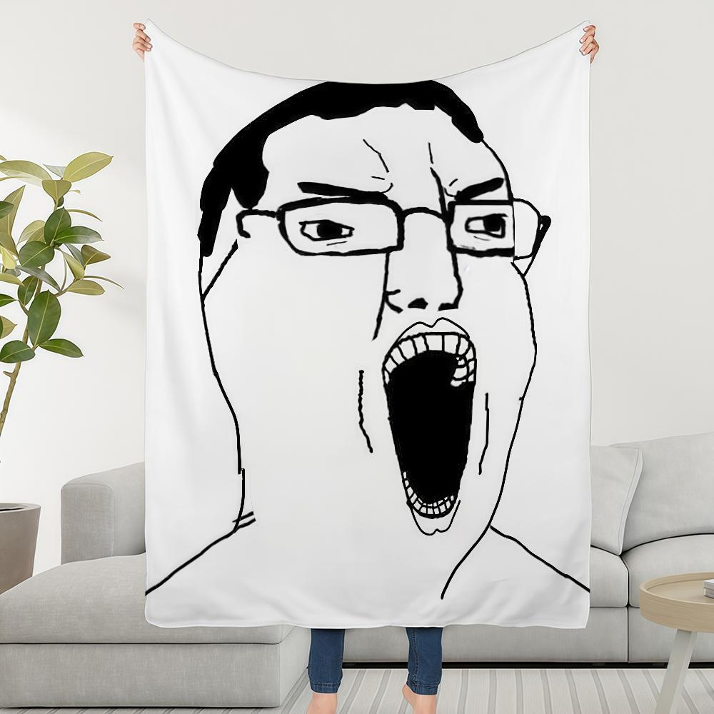 Blanket Throw Super C-Chudjak Cosy Plush Funny Living Room Sofa Couch Childish Birthday P-Poljak Gifts