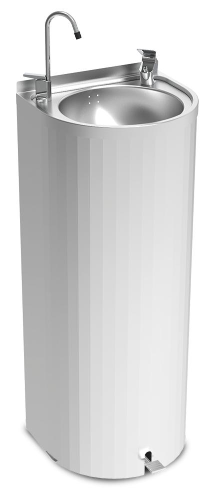 FRICOSMOS-Fontana a colonna con pedale 350x300x850 mm. Senza refrigerazione. Rif.: 64212
