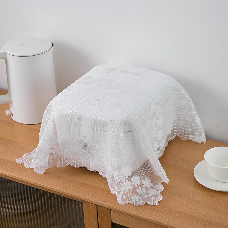 Universal Rice Cooker Dust Cover Air Fryer Cover Lace Rice Pot Cover Kitchen Electric Pressure Cooker Protector Dustproof Cover