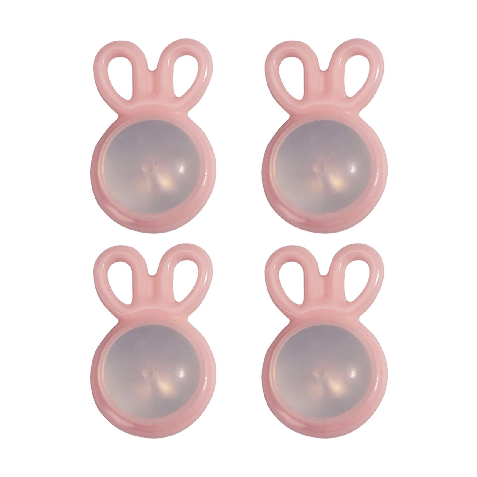 

4 шт. Удобные в носке, прочные керамические заглушки-поддержки для серег для отвислых ушей, тяжелых серег, лифтеры мочек, надежная фиксация 3 светло-розовый